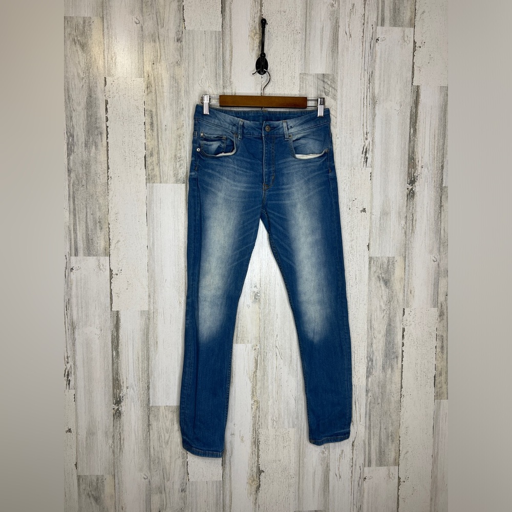H&M Denim Girls Youth Skinny Fit Jeans Blue Size 12-13Y